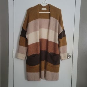 Dreamers colorblock cardigan sweater